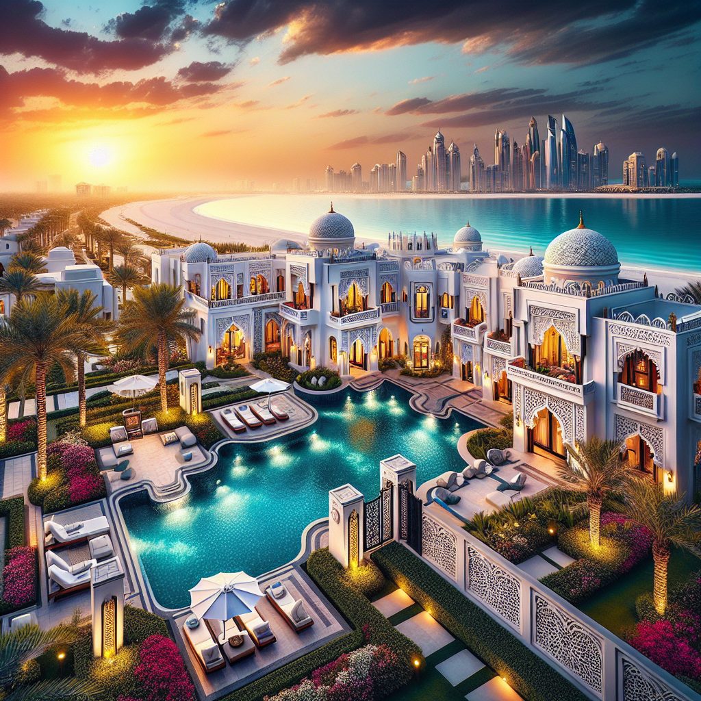 Abu Dhabi Royal Beach Villas With Infinity Pool Retreat