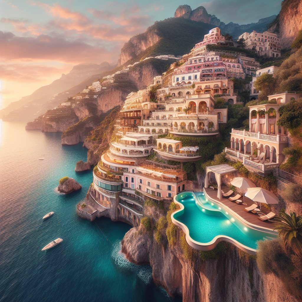 Amalfi Coast Cliff Villas With Infinity Pool Sea Views