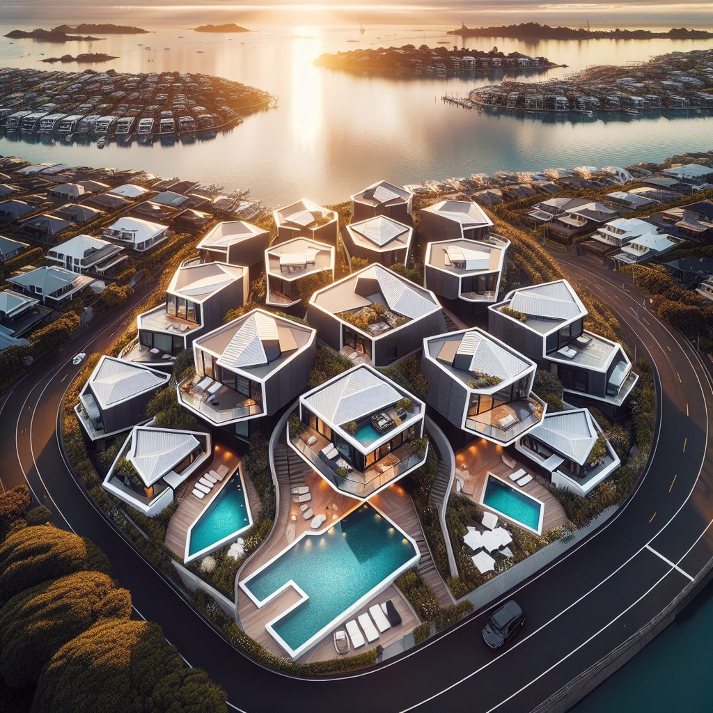 Auckland Diamond Villas With Infinity Pool Harbour
