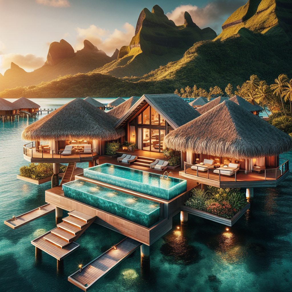 Bora Bora Prestige Lagoon Villas With Infinity Pool Overwater