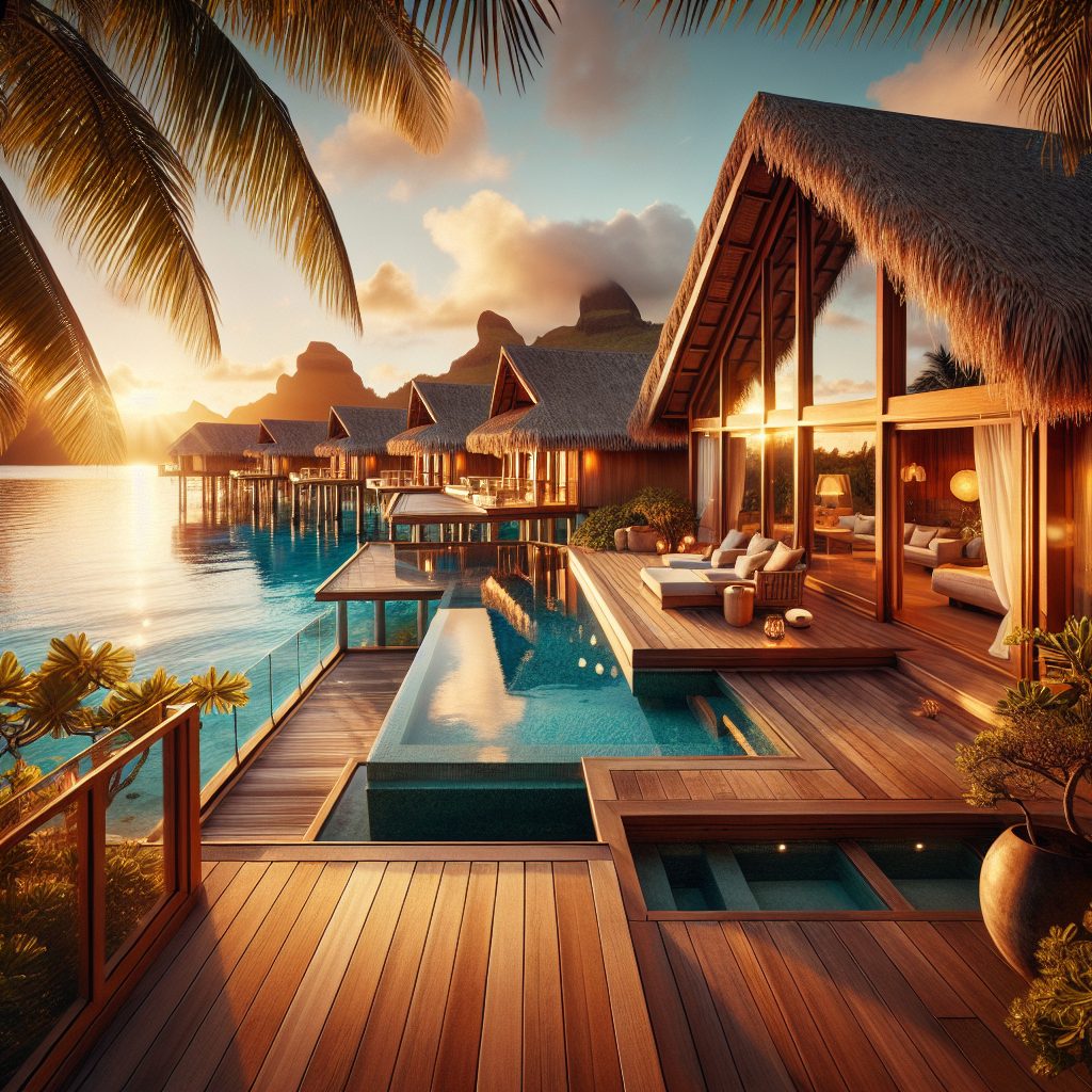 Bora Bora Royal Lagoon Villas With Infinity Pool Overwater