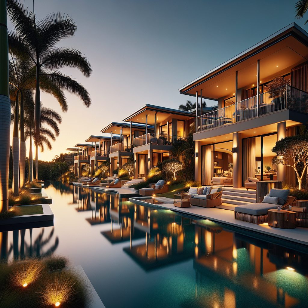 Brisbane Prestige Villas With Infinity Pool River