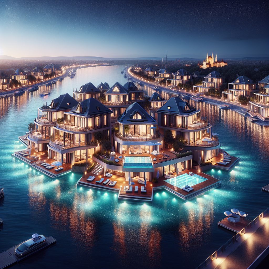 Budapest Diamond River Villas With Infinity Pool Night Views