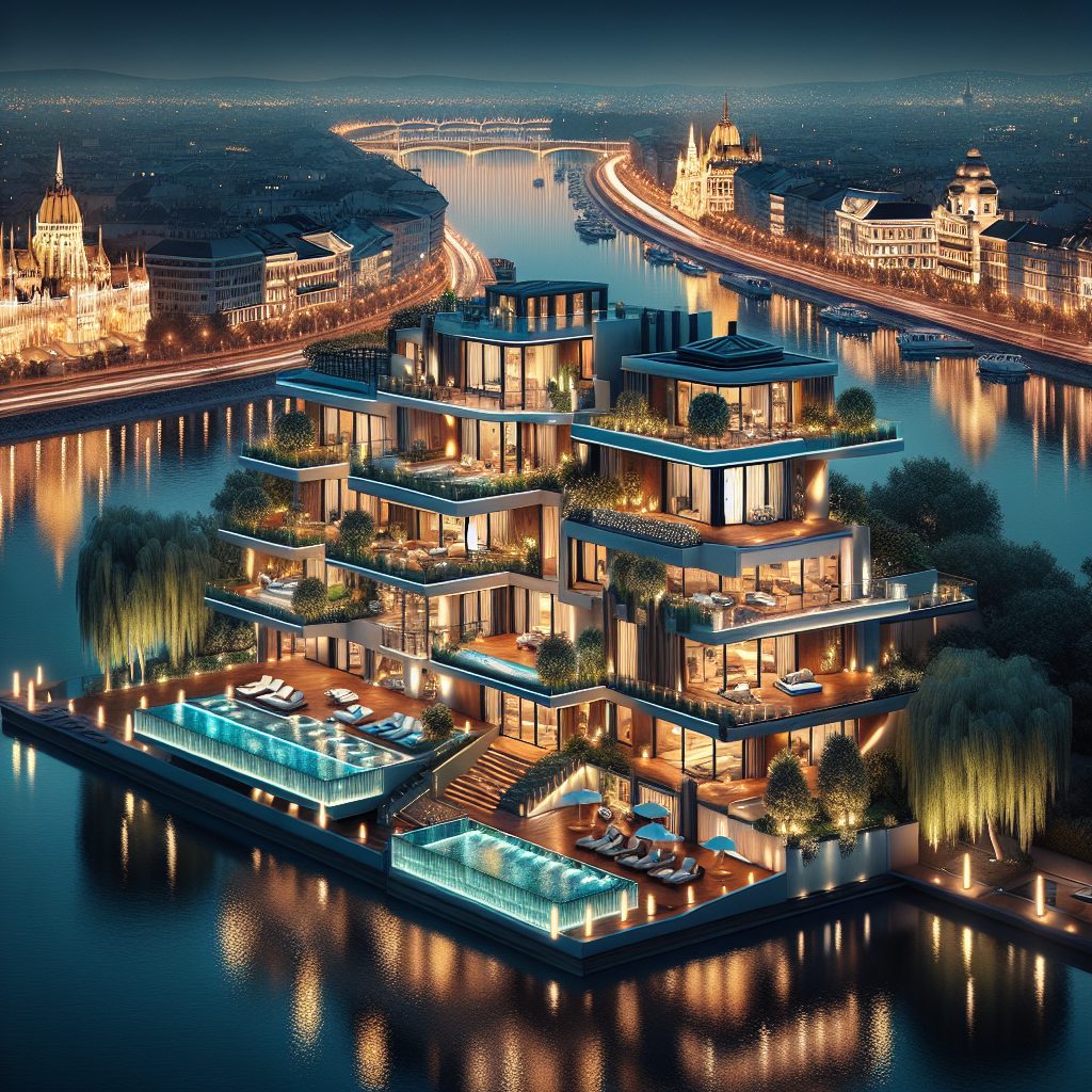 Budapest Riverfront Elite Villas With Infinity Pool Night Views