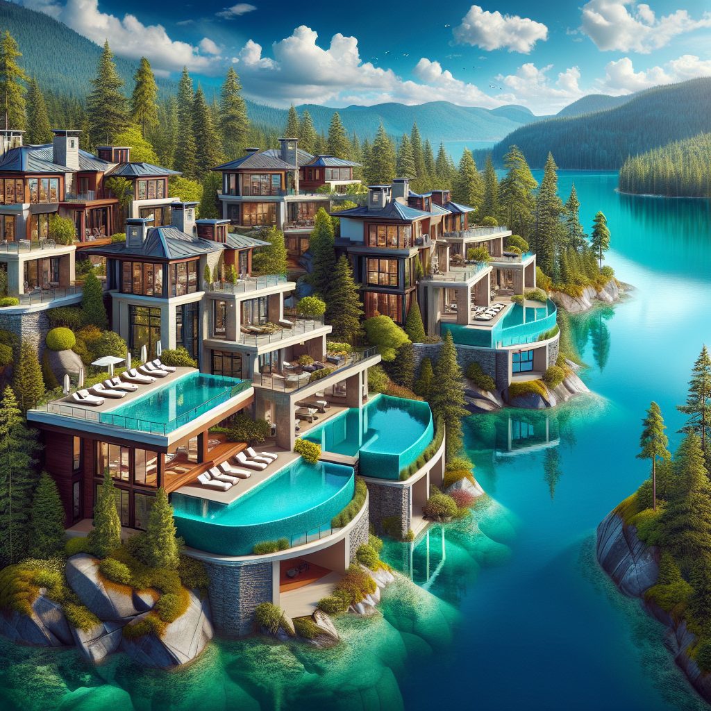 Canada Signature Lake Villas With Infinity Pool Nature
