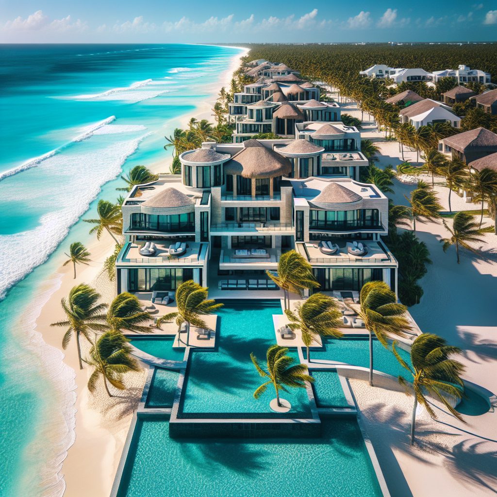 Cancun Oceanfront Elite Villas With Infinity Pool