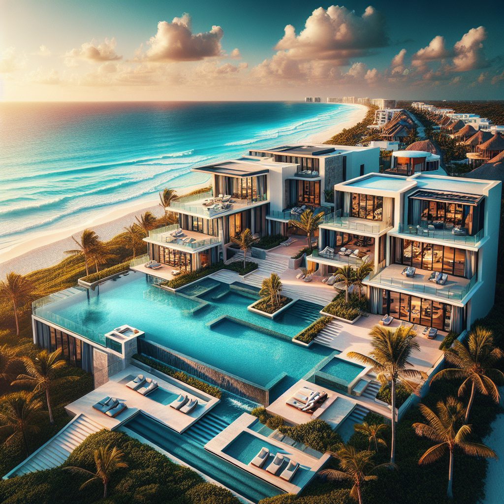 Cancun Prestige Beach Villas With Infinity Pool Oceanfront