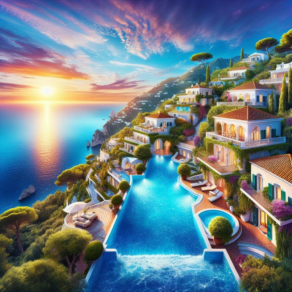Capri Ocean Edge Villas With Infinity Pool Sea Views