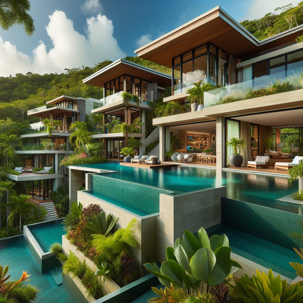 Dominican Prestige Villas With Infinity Pool Tropical