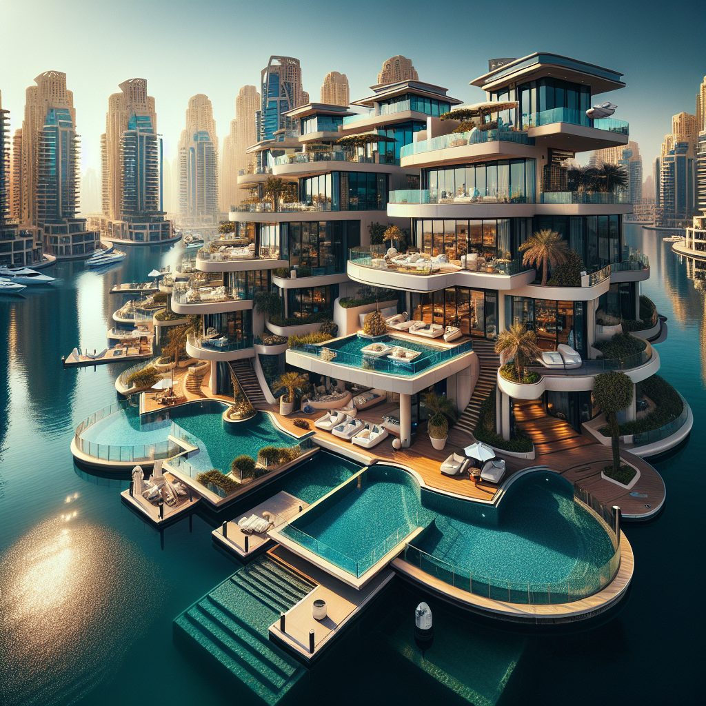 Dubai Diamond Marina Villas With Infinity Pool Luxury