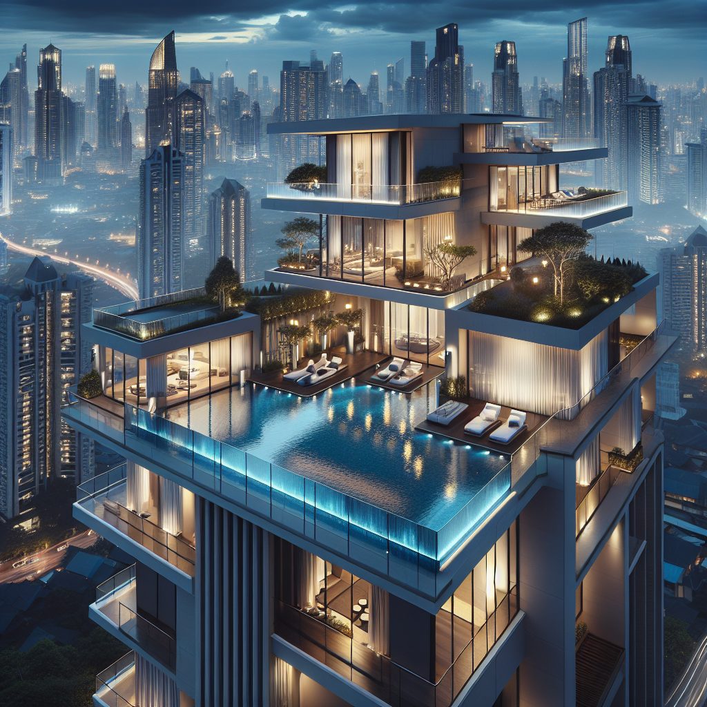Dubai Grand Signature Sky Villas With Infinity Pool Skyline