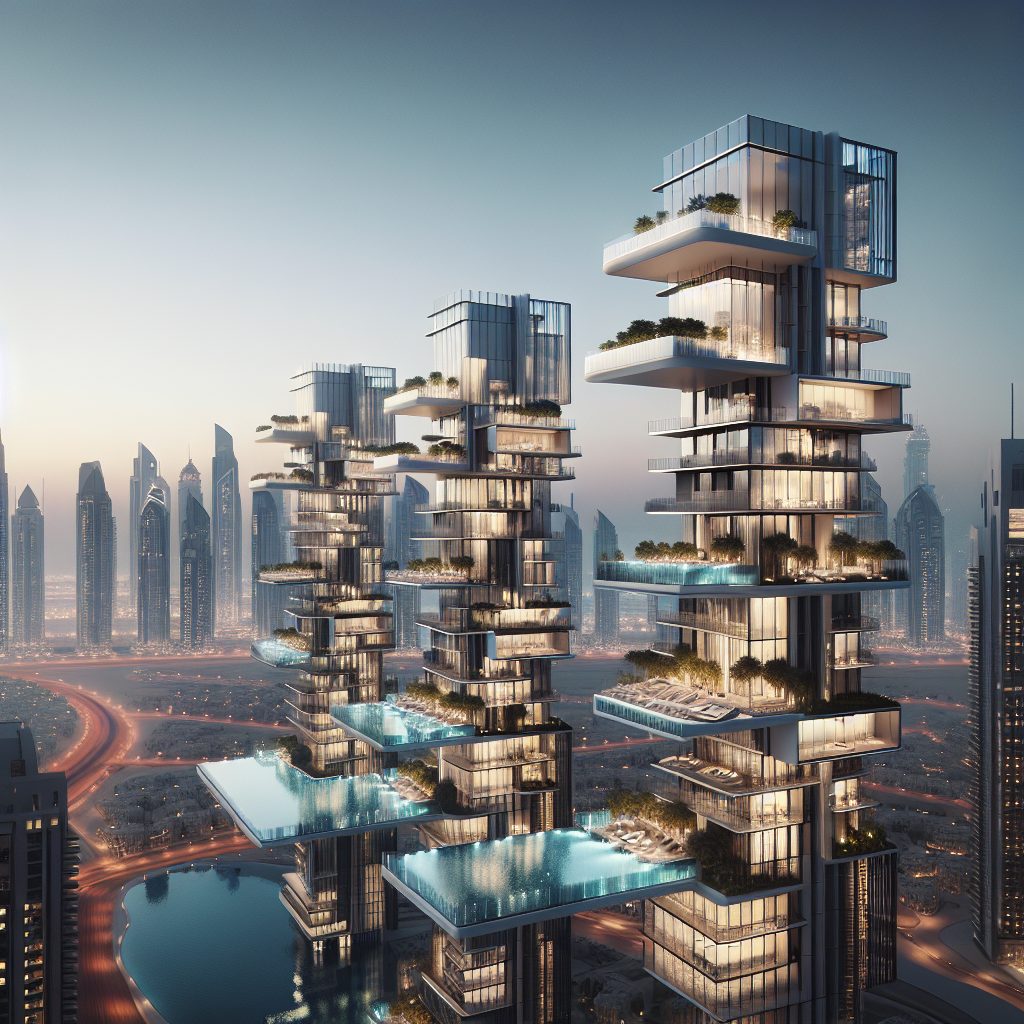 Dubai Iconic Tower Villas With Infinity Pool Skyline Views