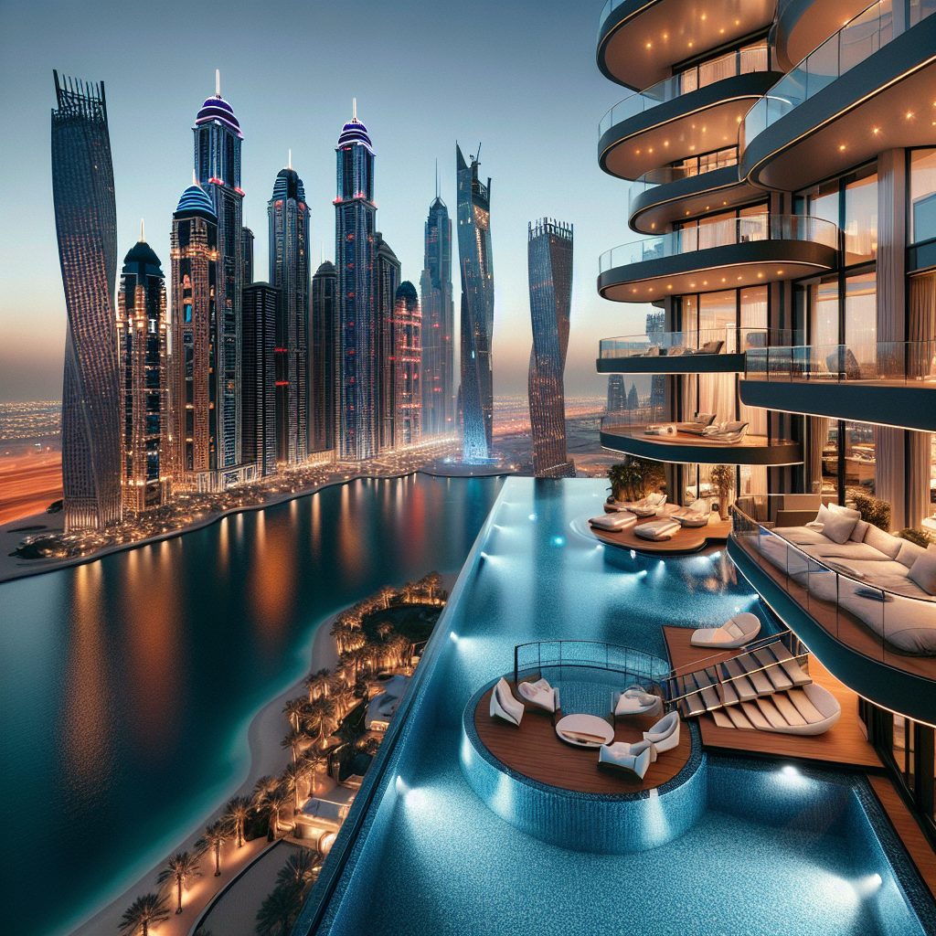 Dubai Skyline Penthouse Suites With Private Infinity Pool Deck
