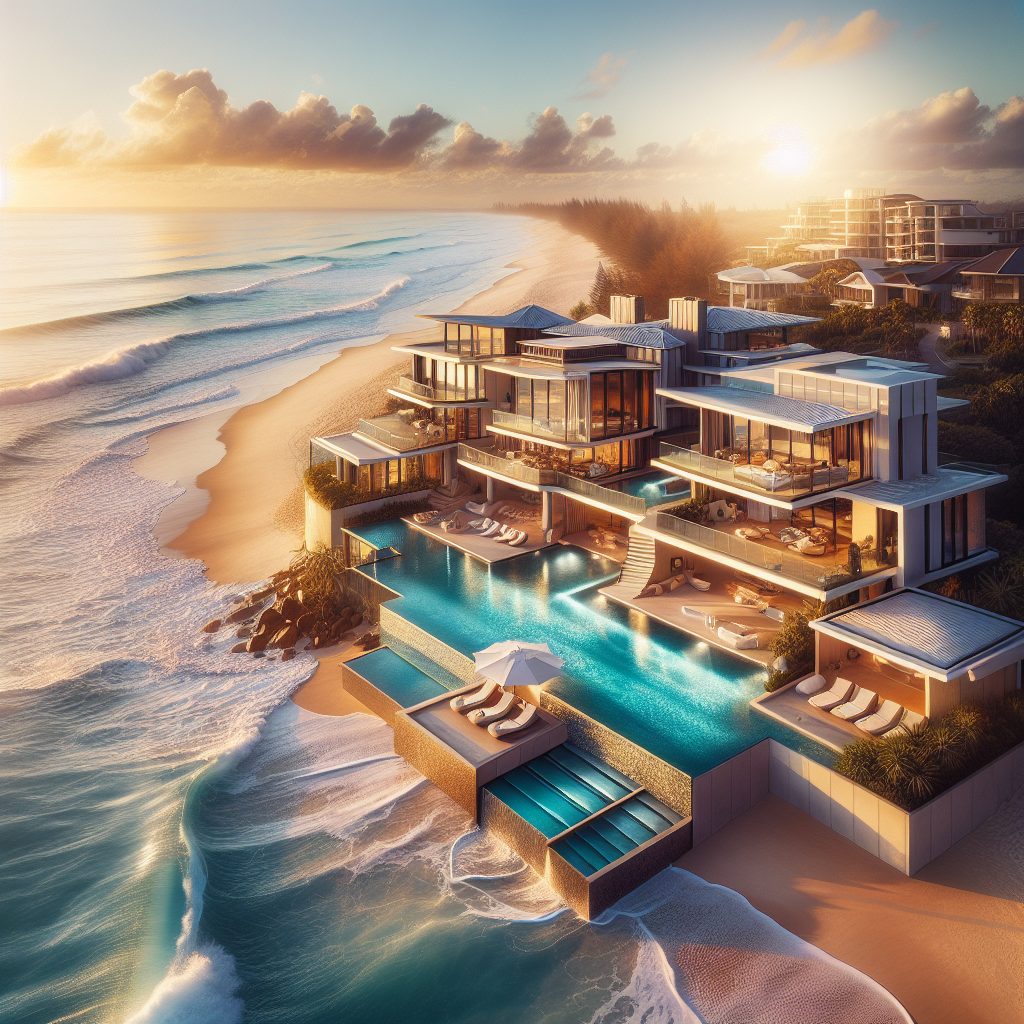 Gold Coast Beach Residences With Infinity Pool Oceanfront