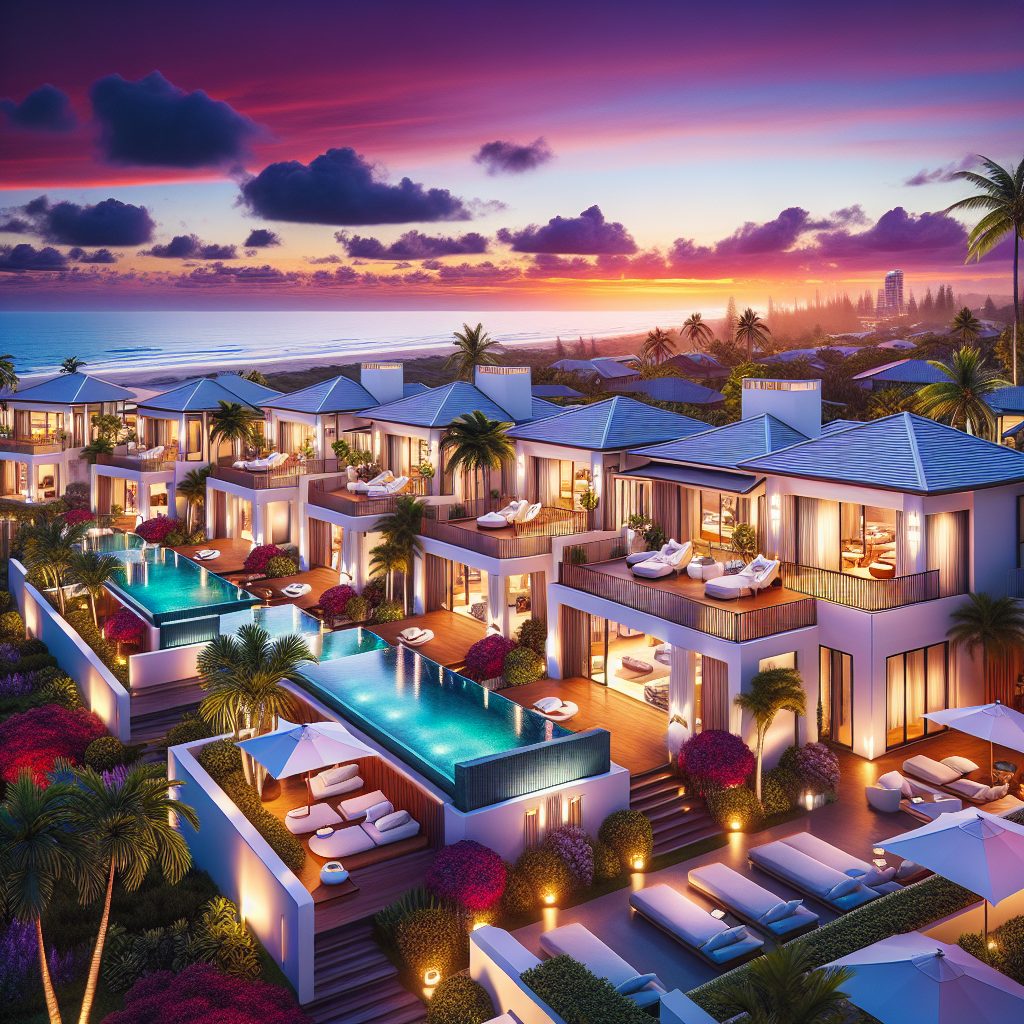 Gold Coast Premium Beach Villas With Infinity Pool Living