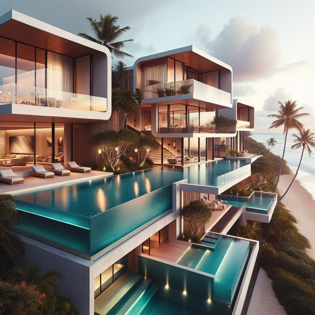 Gold Coast Prestige Beach Villas With Infinity Pool Oceanfront