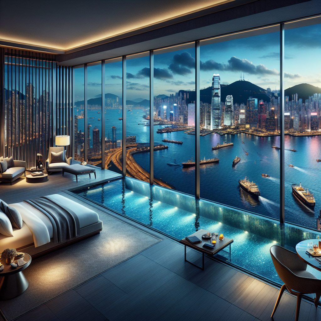 Hong Kong Harbor View Suites With Infinity Pool Deck