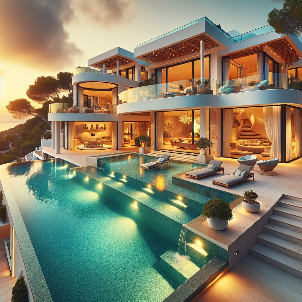 Ibiza Luxury Party Villas With Sunset Infinity Pool Deck