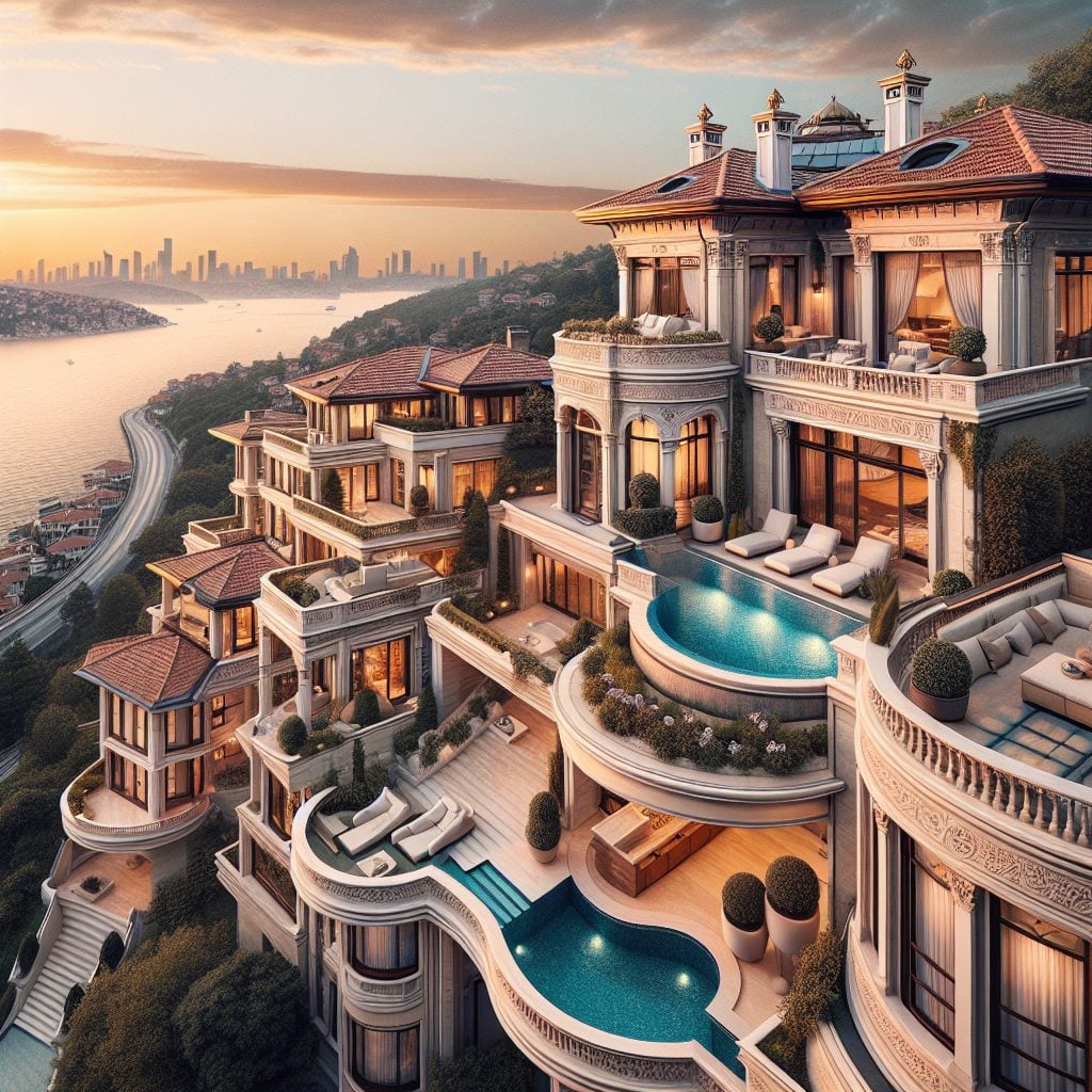 Istanbul Bosphorus Elite Villas With Infinity Pool Terrace