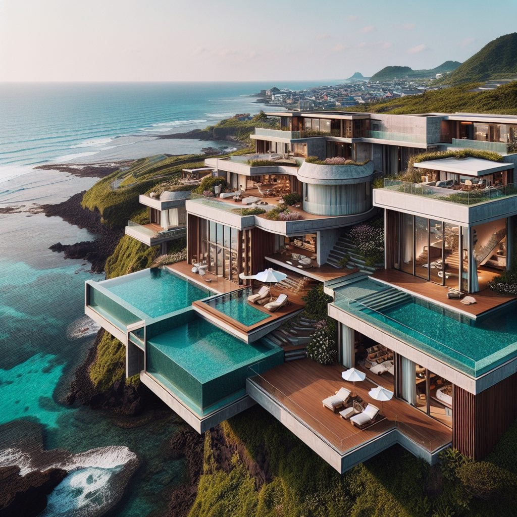 Jeju Elite Villas With Infinity Pool Cliff