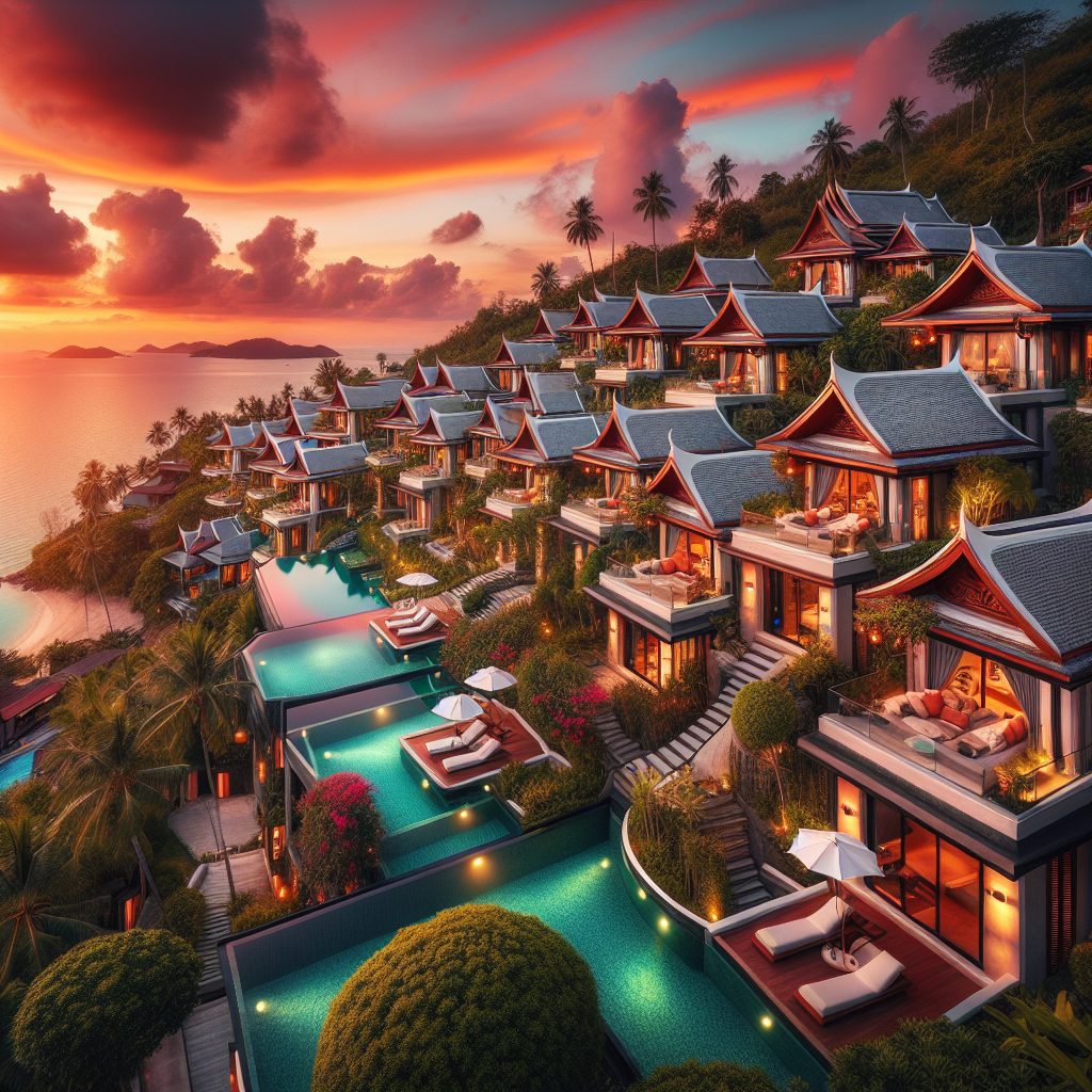 Koh Samui Elite Villas With Infinity Pool Sunset