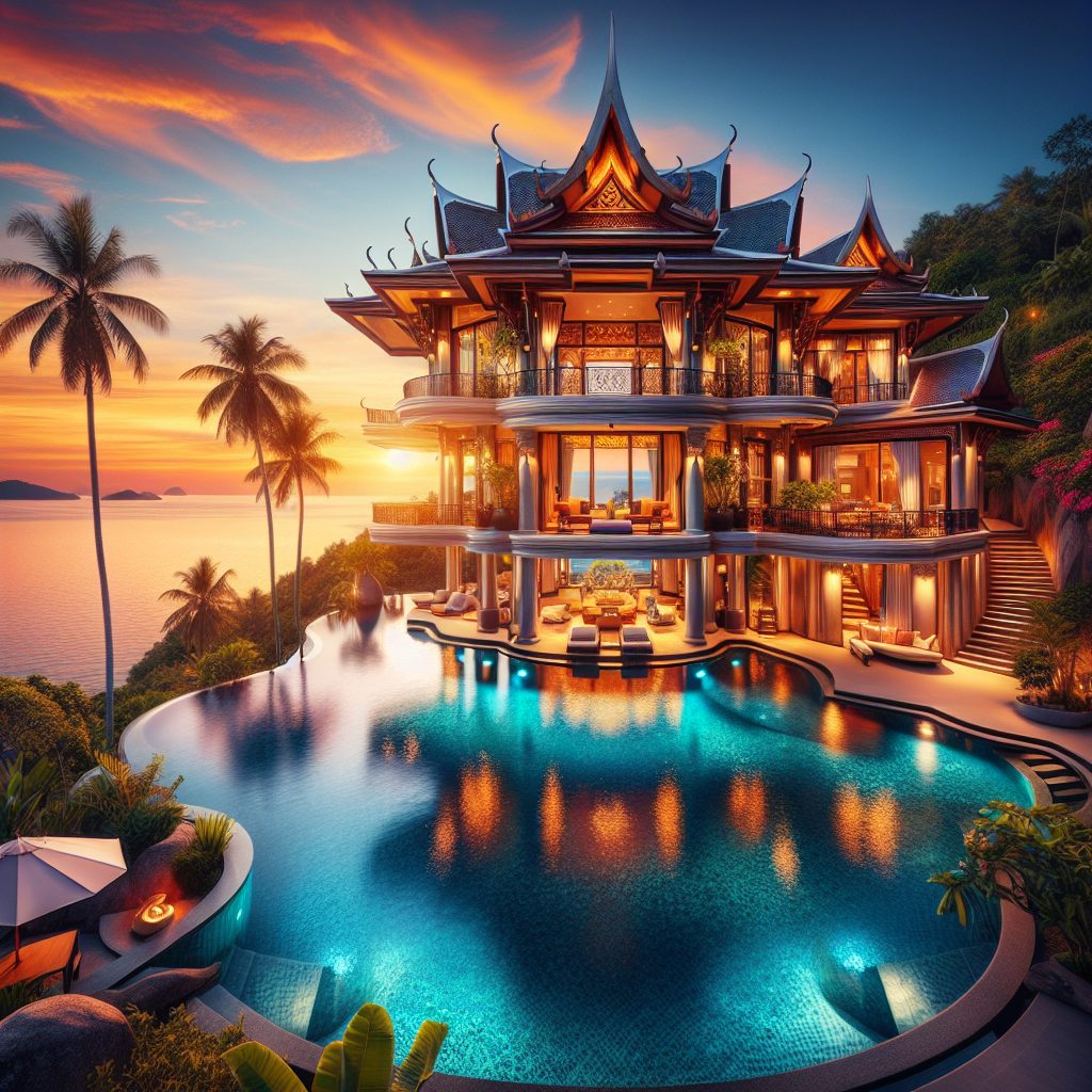 Koh Samui Grand Signature Villas With Infinity Pool Sunset
