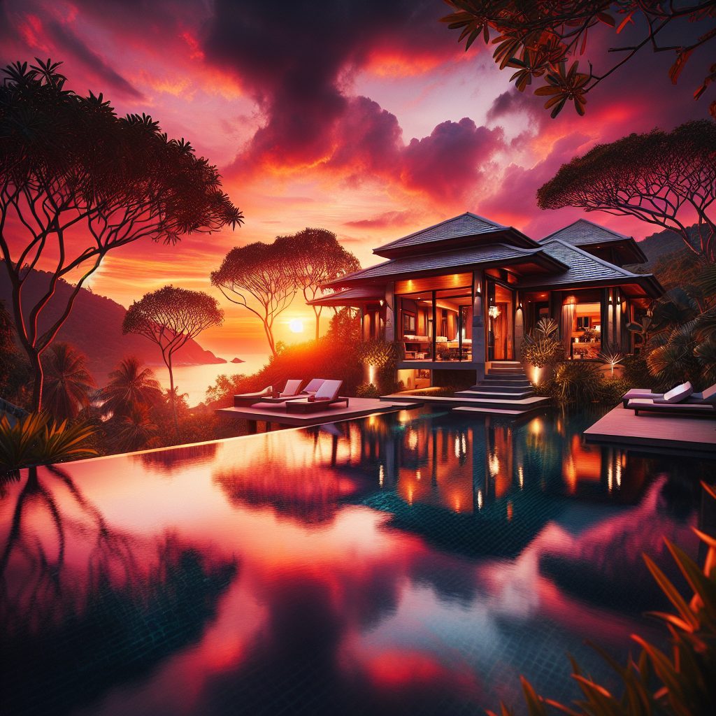 Koh Samui Prestige Villas With Infinity Pool Sunset