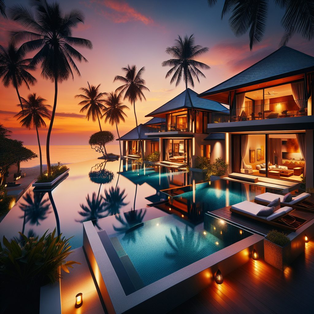Koh Samui Signature Villas With Infinity Pool Sunset