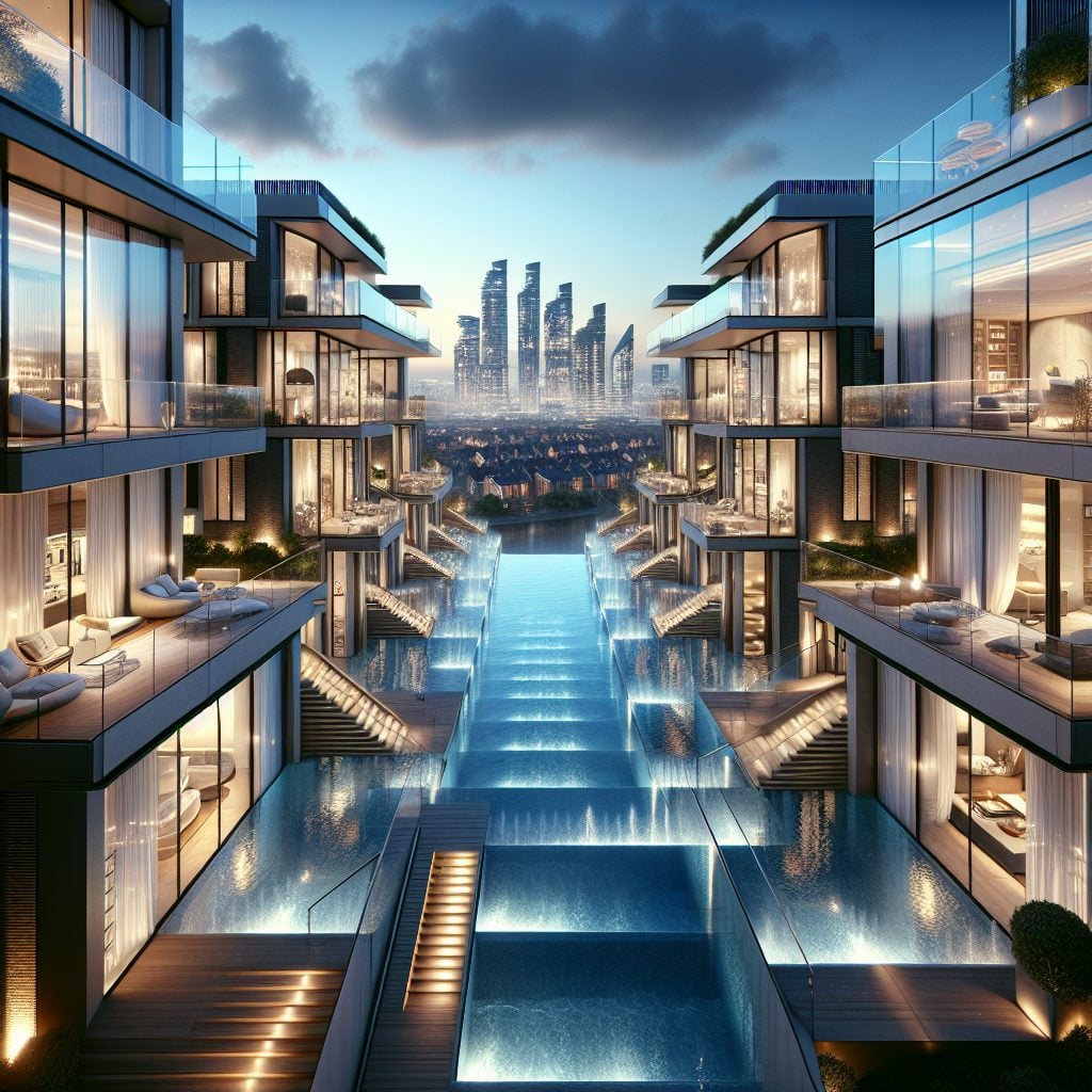 London Modern Luxury Villas With Infinity Pool Urban Living