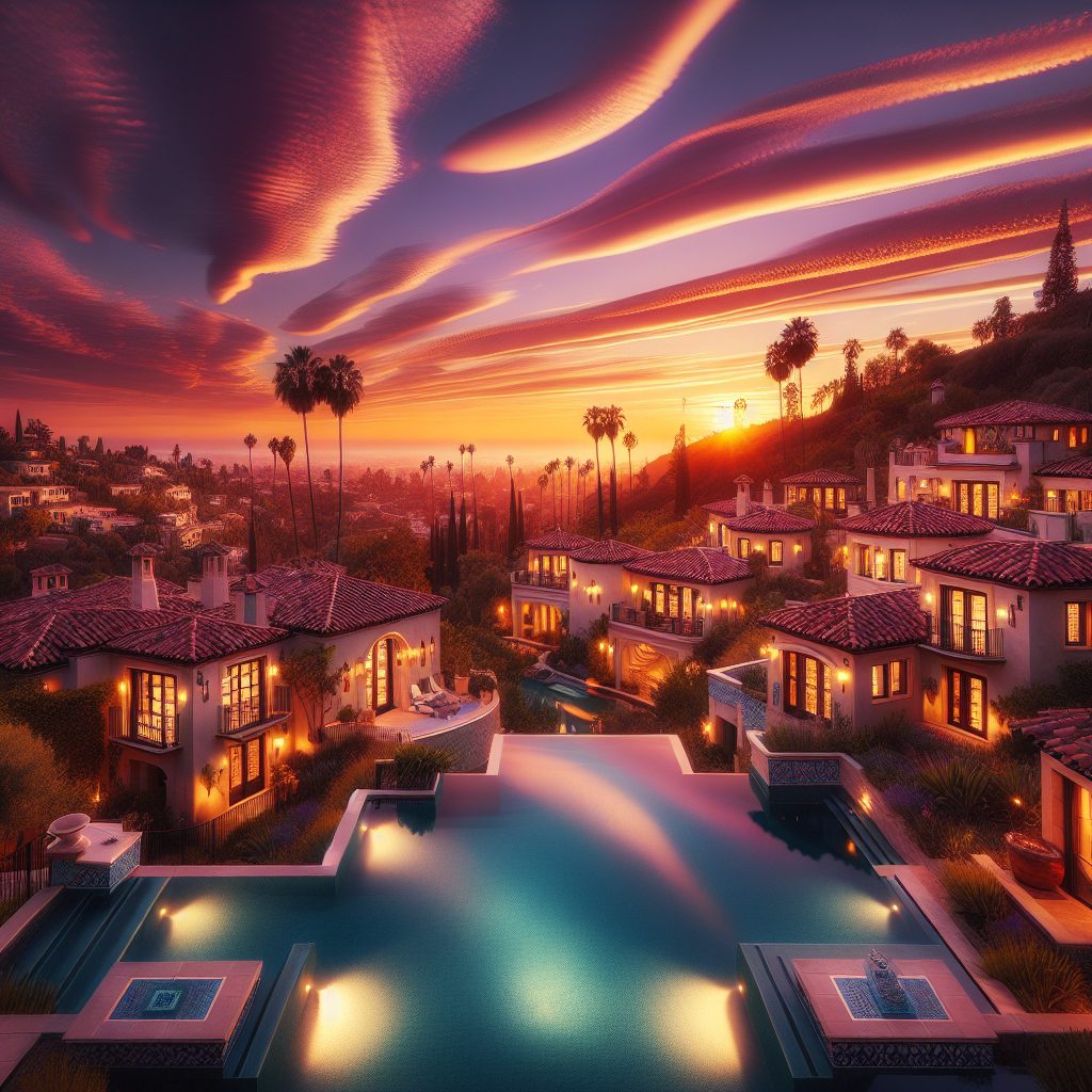 Los Angeles Royal Hills Villas With Infinity Pool Sunset Views