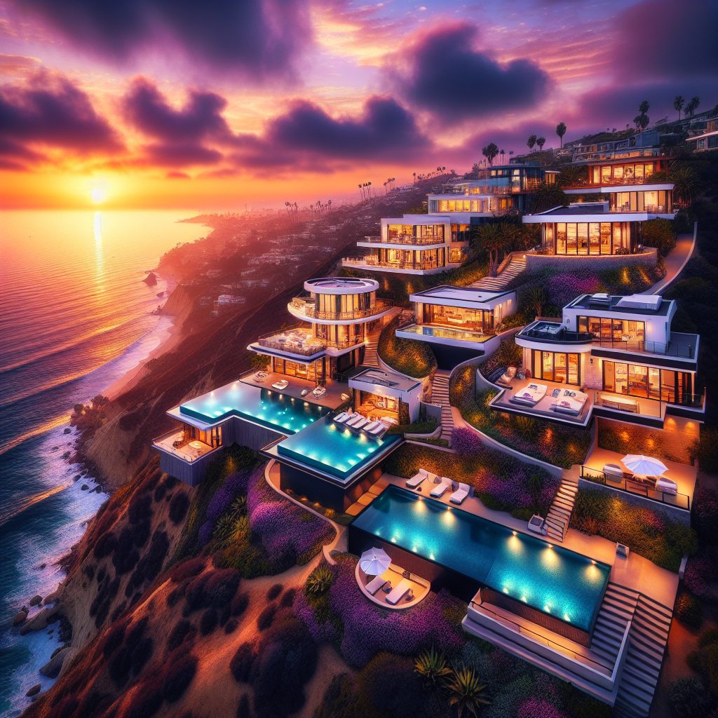 Los Angeles Sunset Ridge Villas With Infinity Pool Ocean Views
