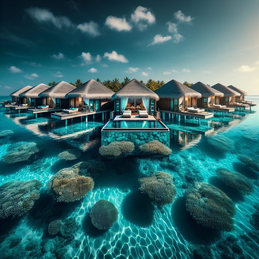 Maldives Signature Reef Villas With Infinity Pool Lagoon