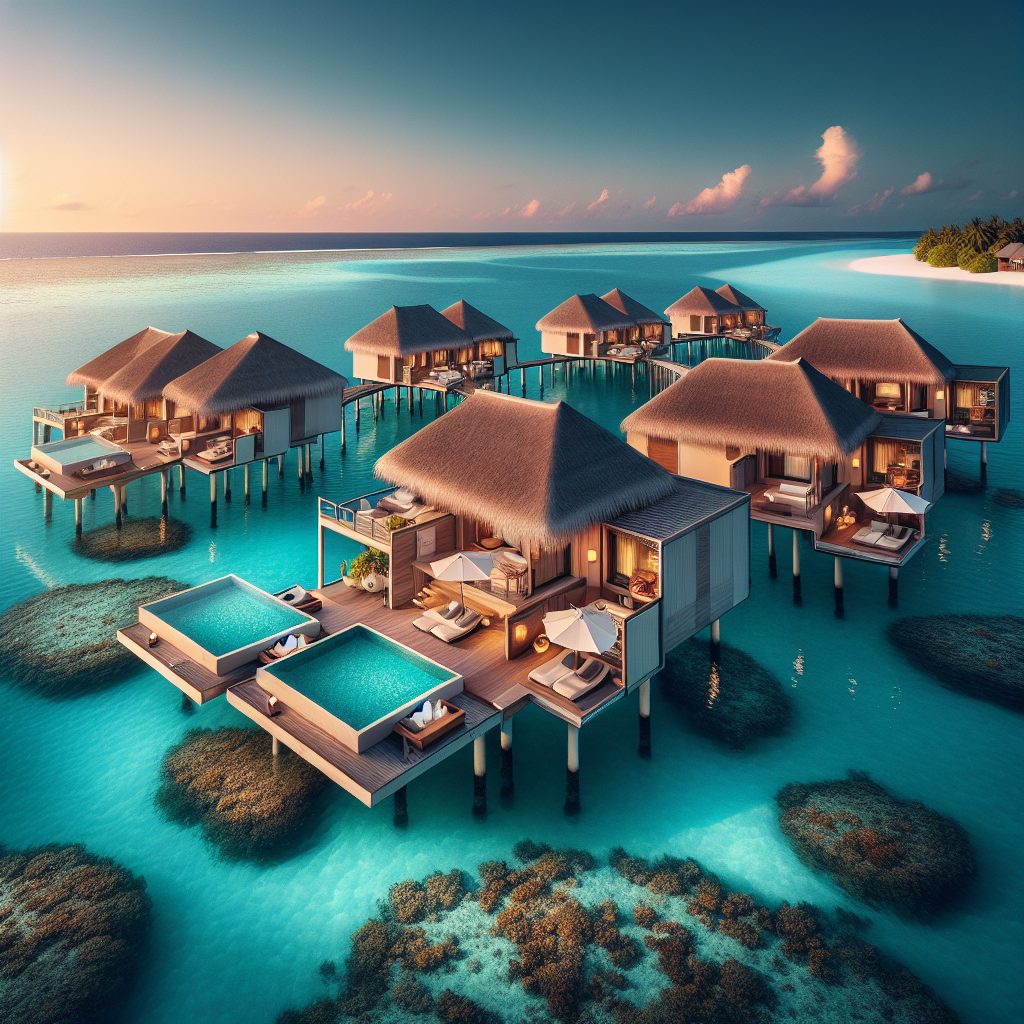 Maldives Signature Reef Villas With Infinity Pool Lagoon