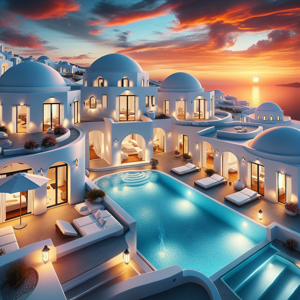 Mykonos Grand Signature Villas With Infinity Pool Sunset