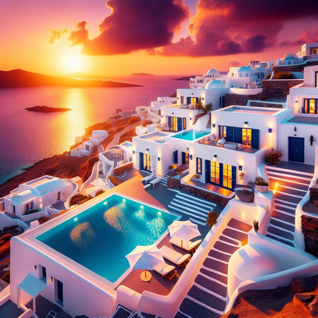 Mykonos Sunset White Villas With Infinity Pool Luxury