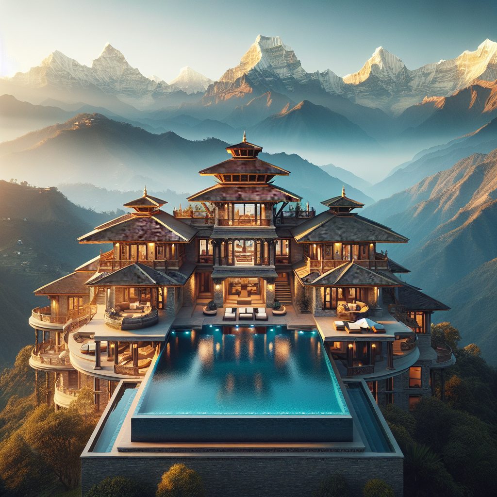Nepal Grand Signature Villas With Infinity Pool Mountain