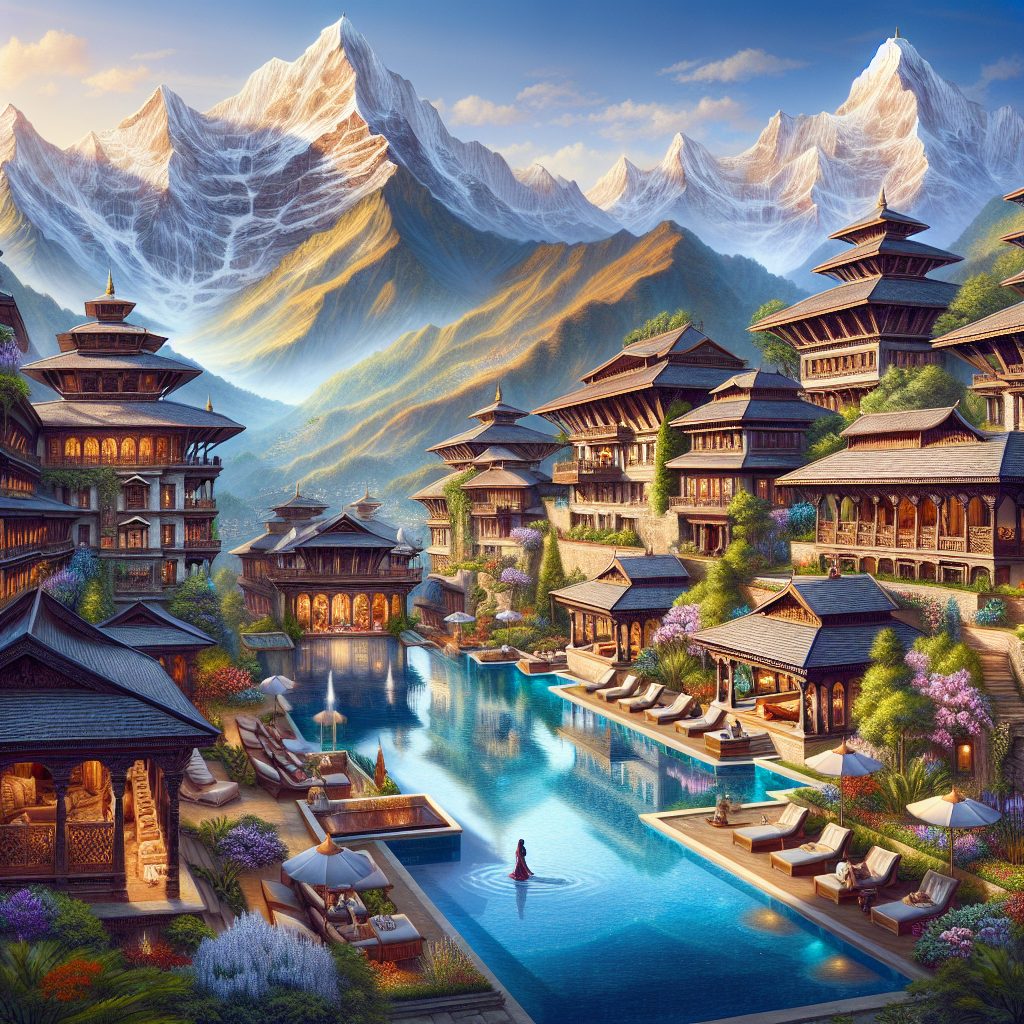 Nepal Royal Villas With Infinity Pool Mountain