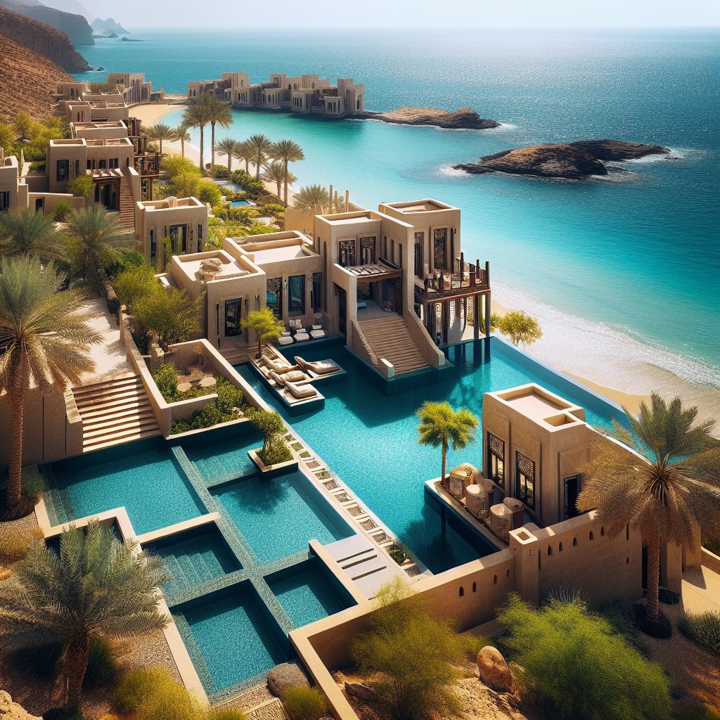 Oman Signature Coastal Villas With Infinity Pool Escape