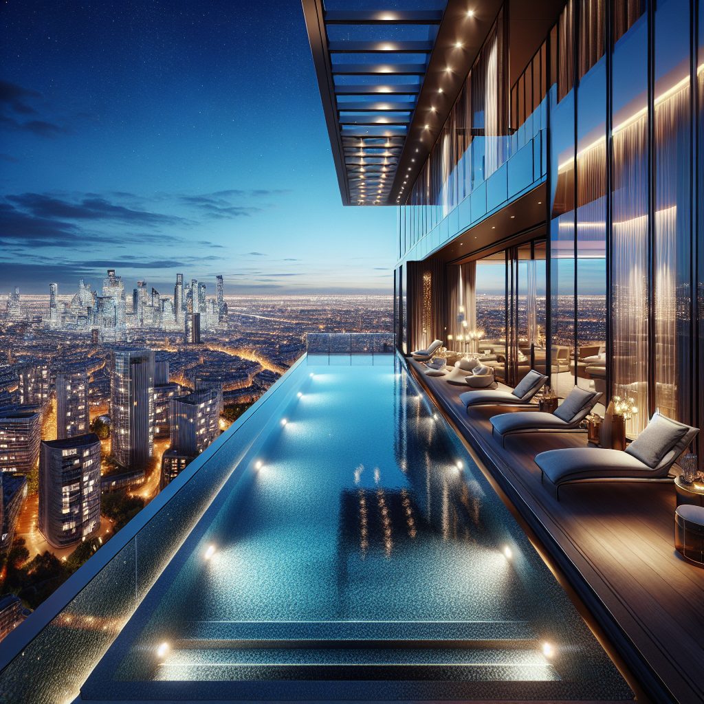 Paris Luxury Skyline Suites With Infinity Pool City Lights