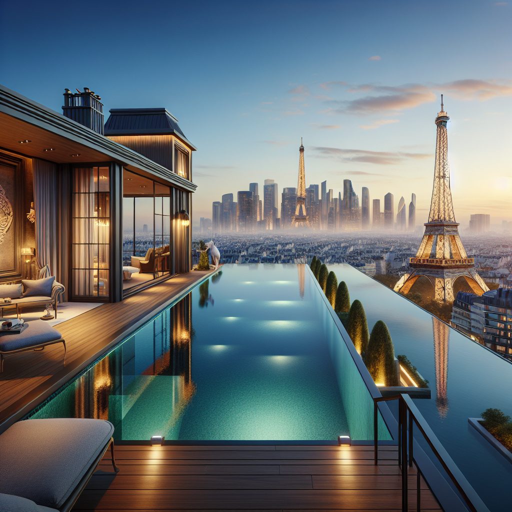 Paris Signature Suites With Infinity Pool Skyline