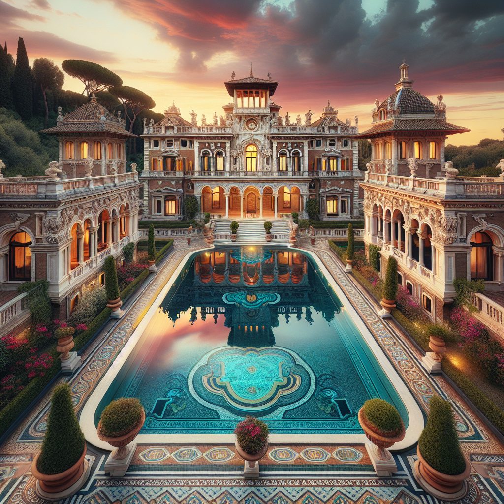 Rome Royal Historic Villas With Infinity Pool Rooftop