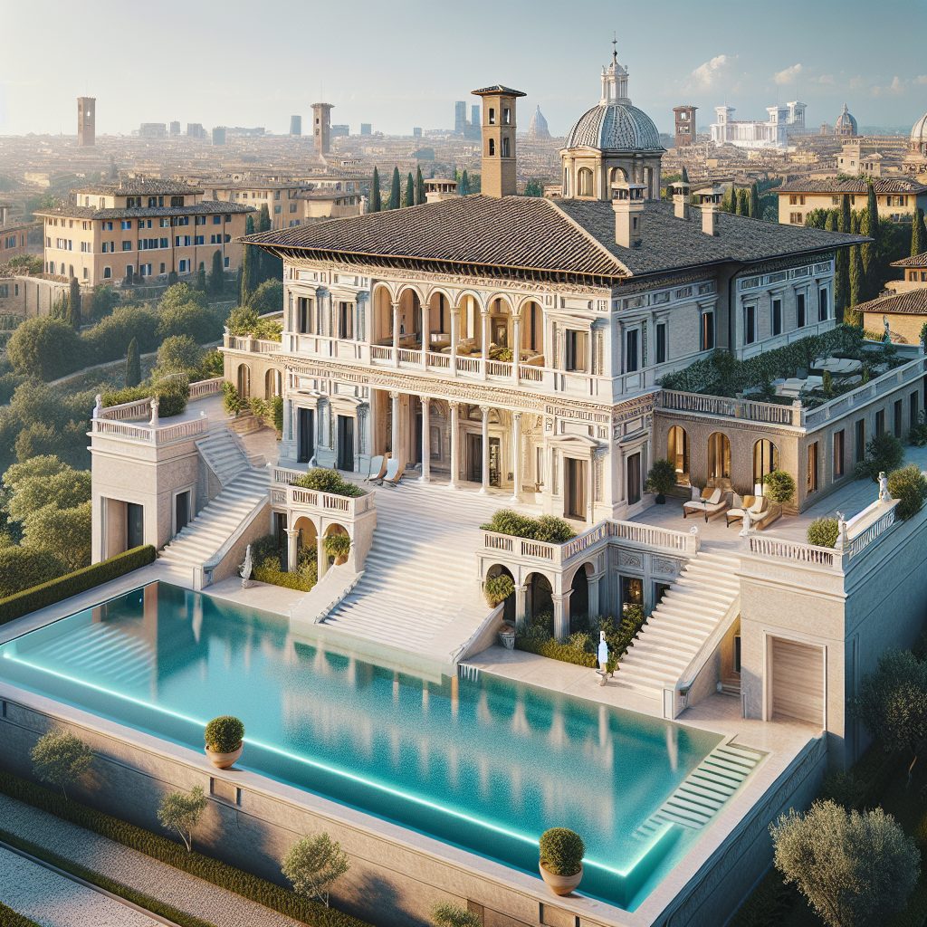 Rome Signature Historic Villas With Infinity Pool Rooftop