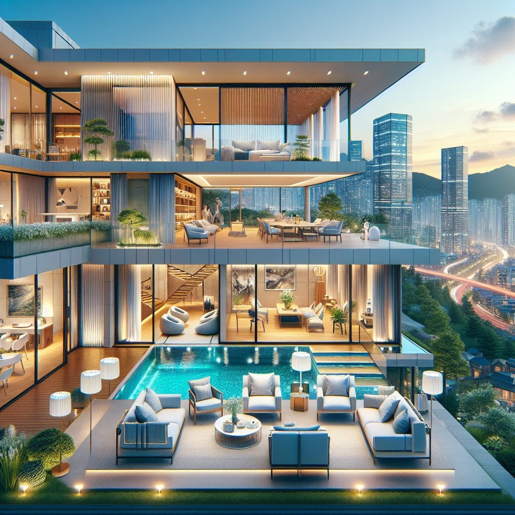 Seoul Smart Premium Villas With Infinity Pool Living