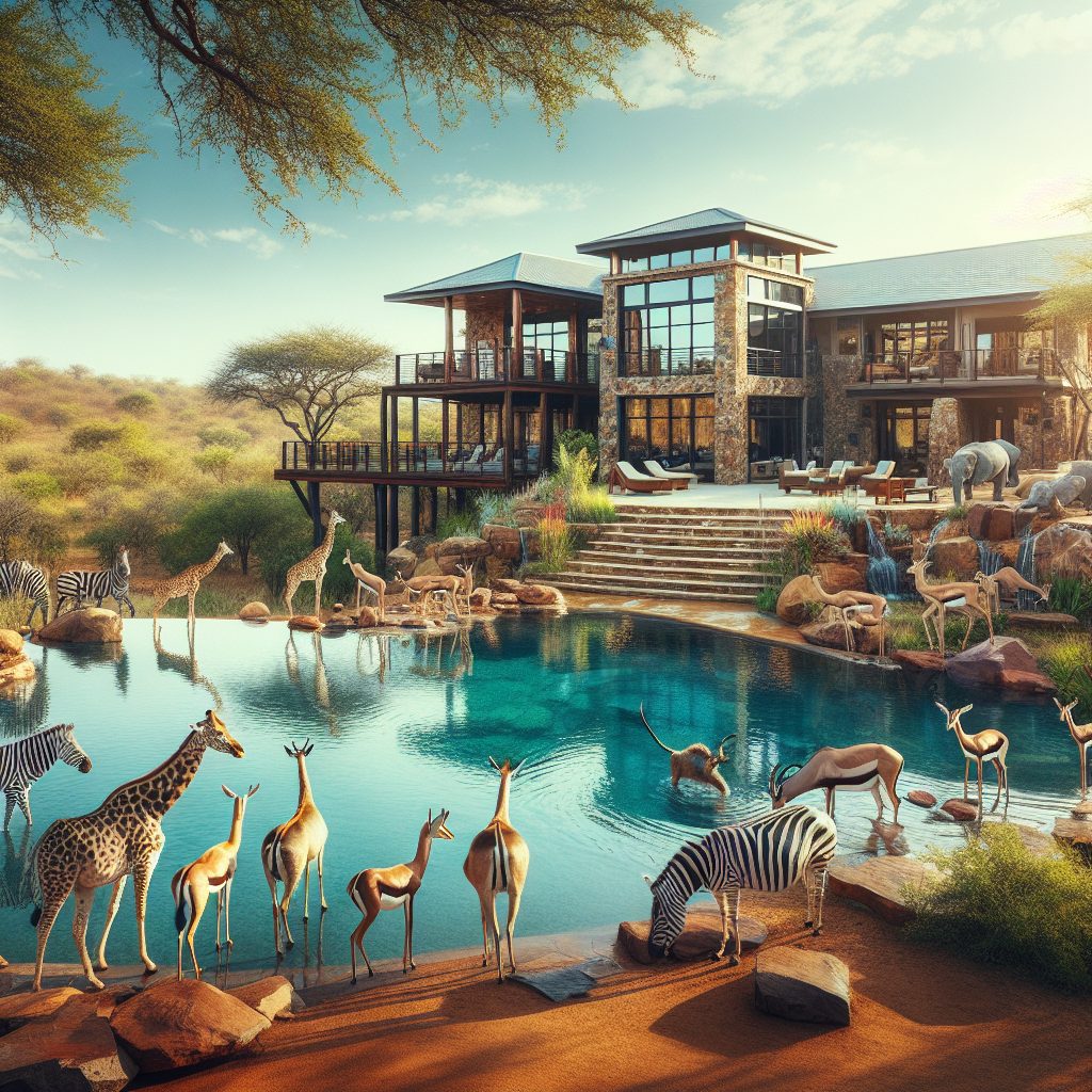 South Africa Safari Villas With Wildlife Infinity Pool