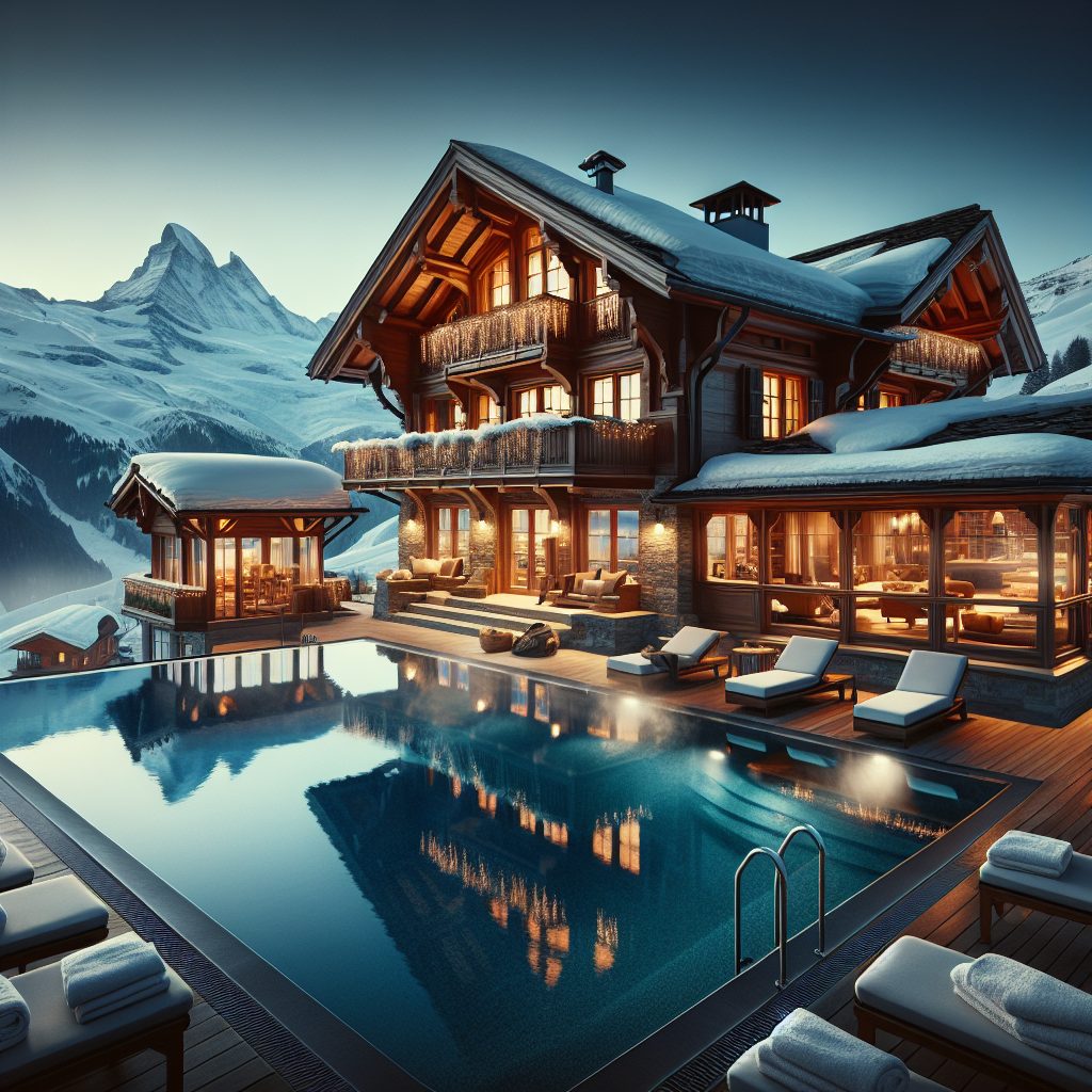 Swiss Alpine Luxury Chalets With Heated Infinity Pool Retreat