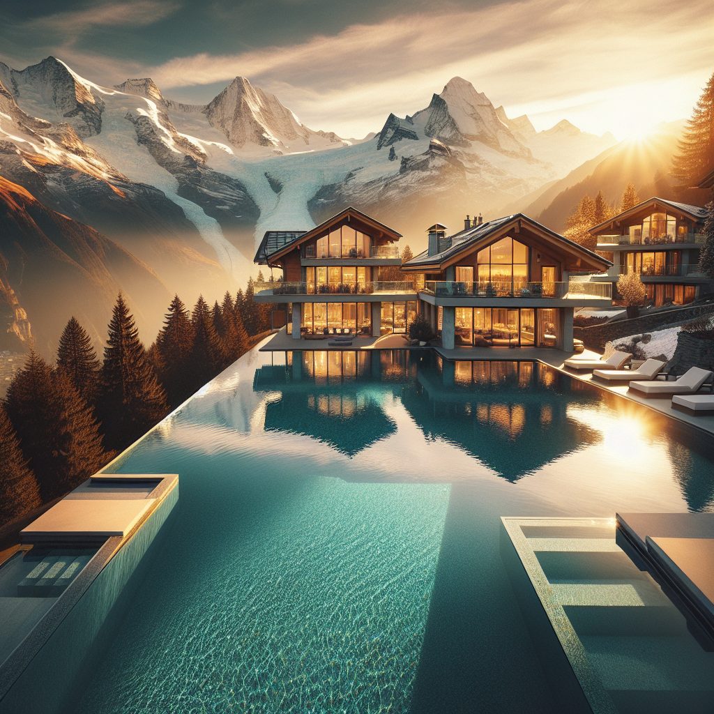 Switzerland Prestige Glacier Villas With Infinity Pool Alpine Views