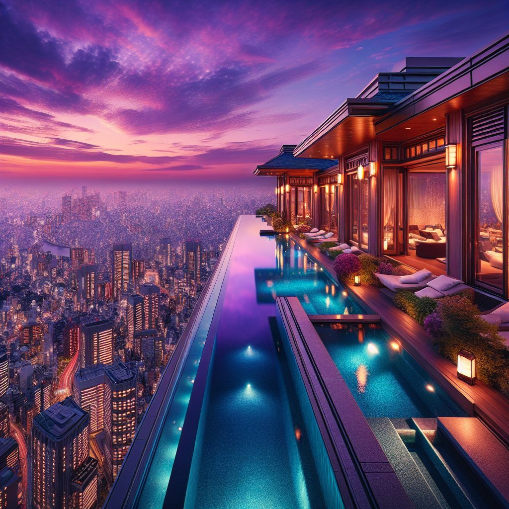 Tokyo Prestige Sky Villas With Infinity Pool City Lights