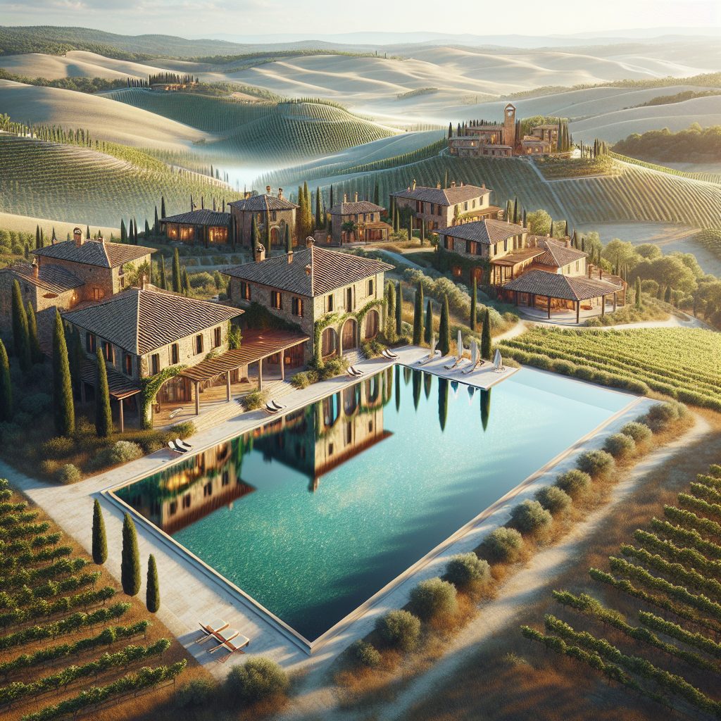 Tuscany Diamond Vineyard Villas With Infinity Pool Countryside