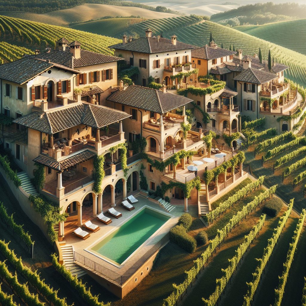 Tuscany Prestige Vineyard Villas With Infinity Pool Countryside