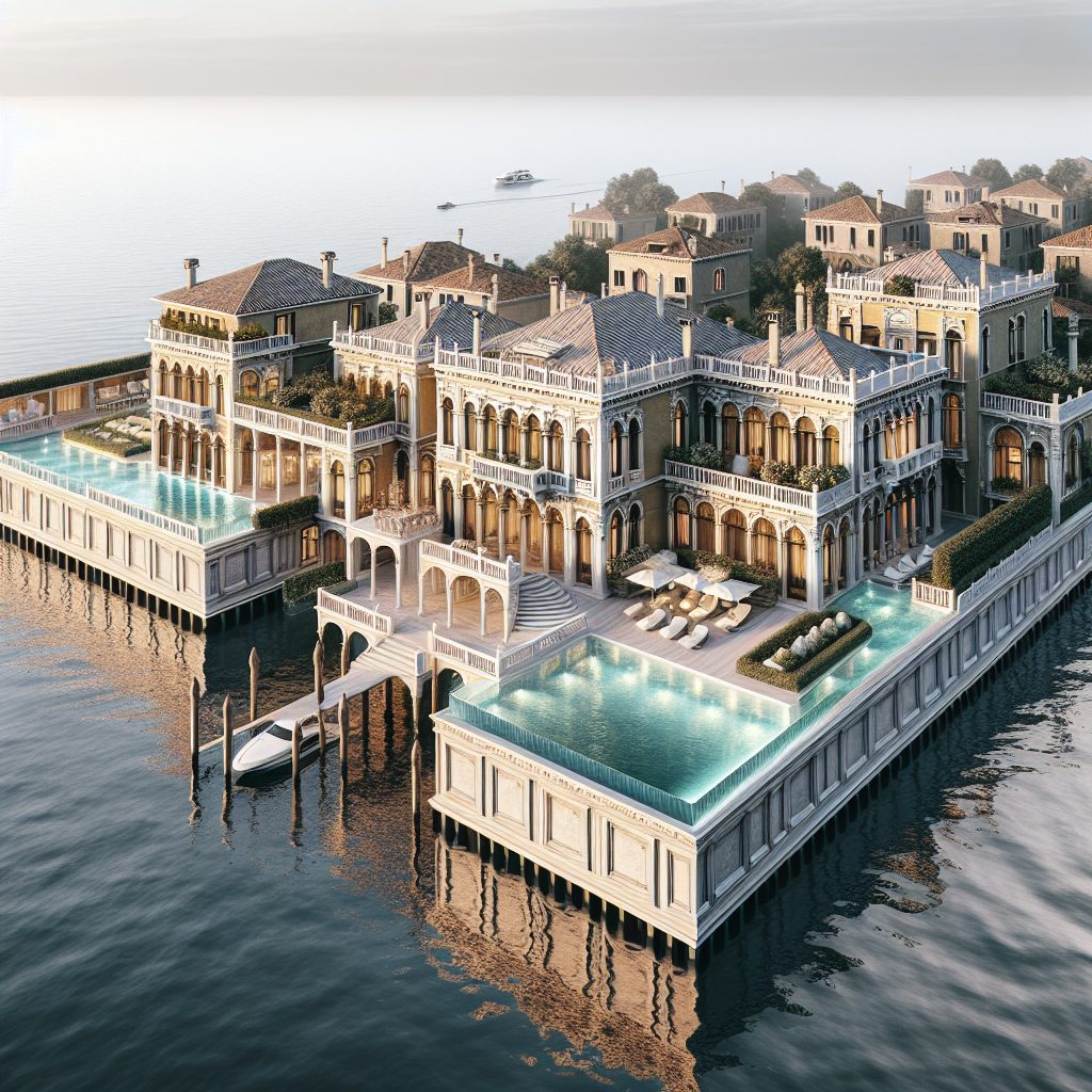 Venice Prestige Canal Villas With Infinity Pool Balcony